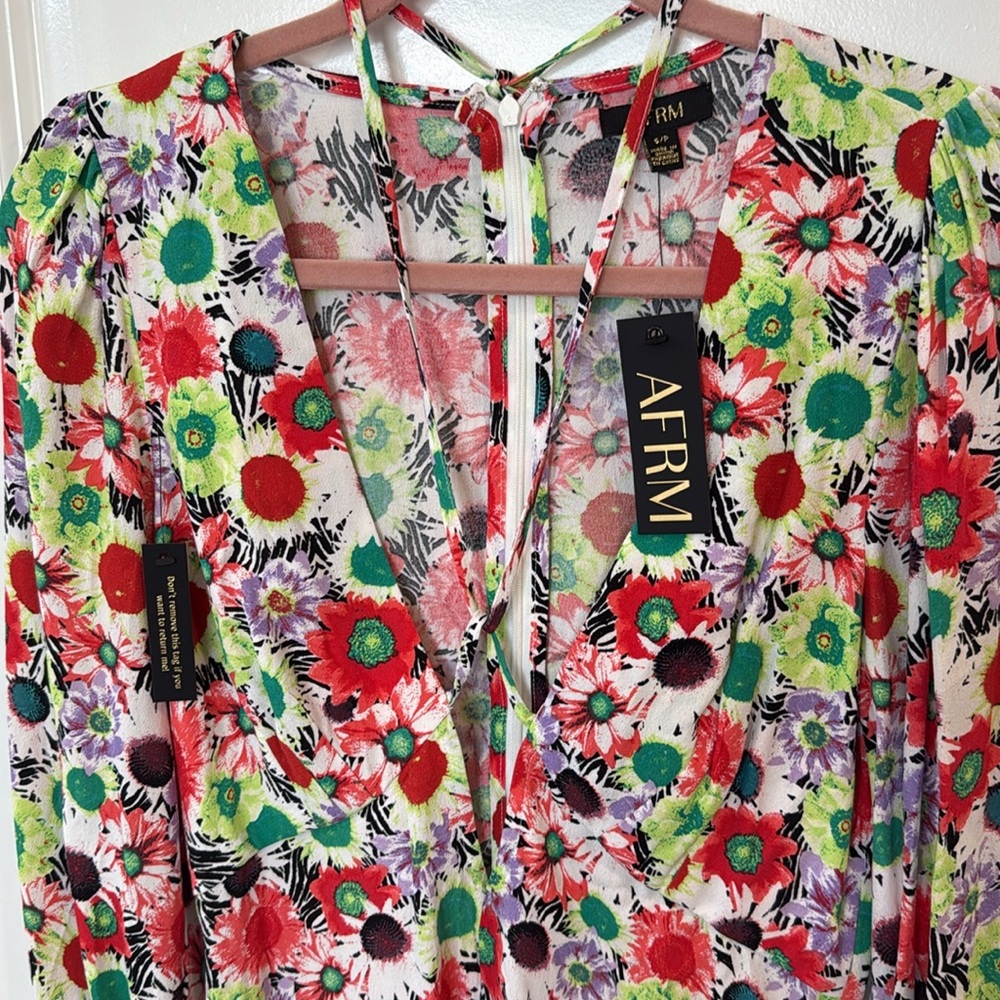 nwt AFRM Caprice Mini Daisy Mini Dress - Picture 5 of 9